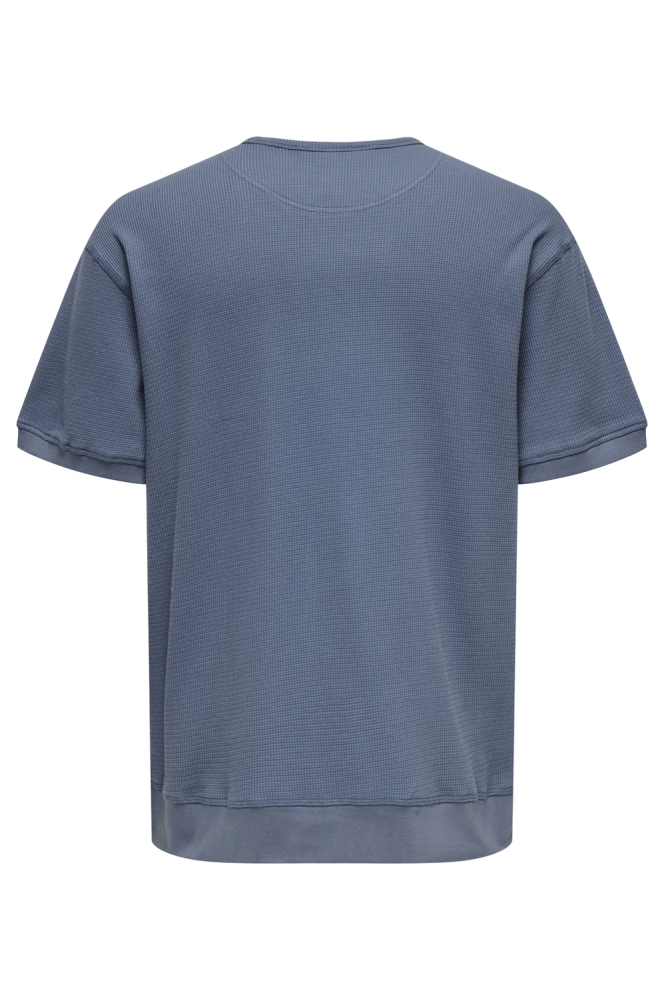 ONSCAL STRUCT CREW SS TEE 22032822 VINTAGE INDIGO